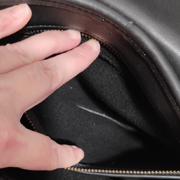 SALE! Coach Vintage 9092 Tribeca Black Leather Flap Shoulder Bag & Hangtag - Picture 14 of 17